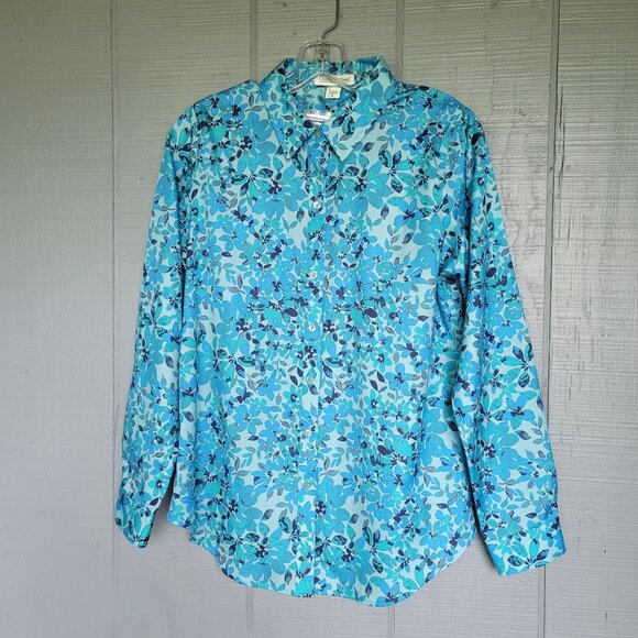 Coldwater Creek 100% Cotton Floral Print. Size 6 - Picture 1 of 7